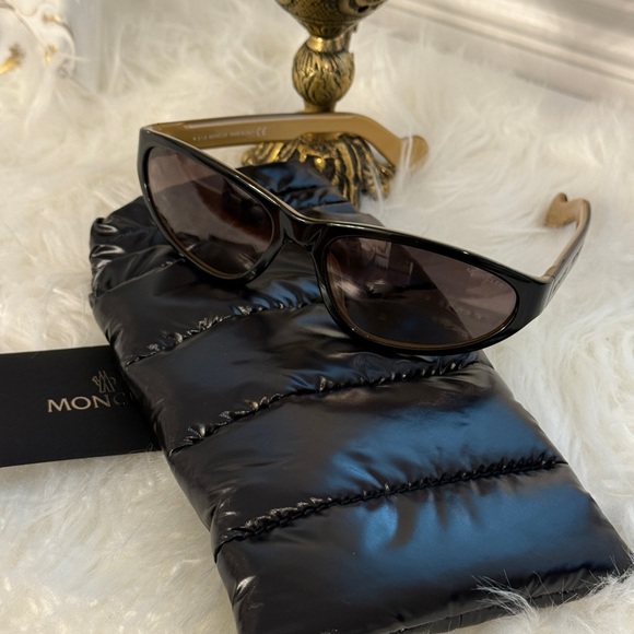 Moncler Unisex ML0115 05B Black 59-17-135mm Sunglasses with Case - Picture 1 of 10